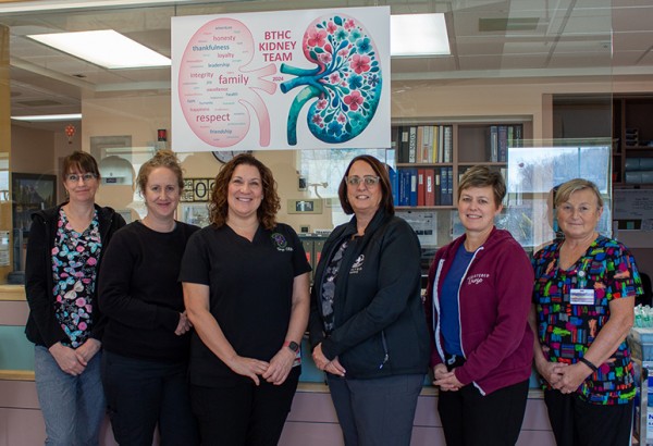 Six staff members of the BTHC Kidney team