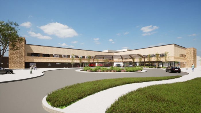 Rendering of new Portage Regional Health Centre